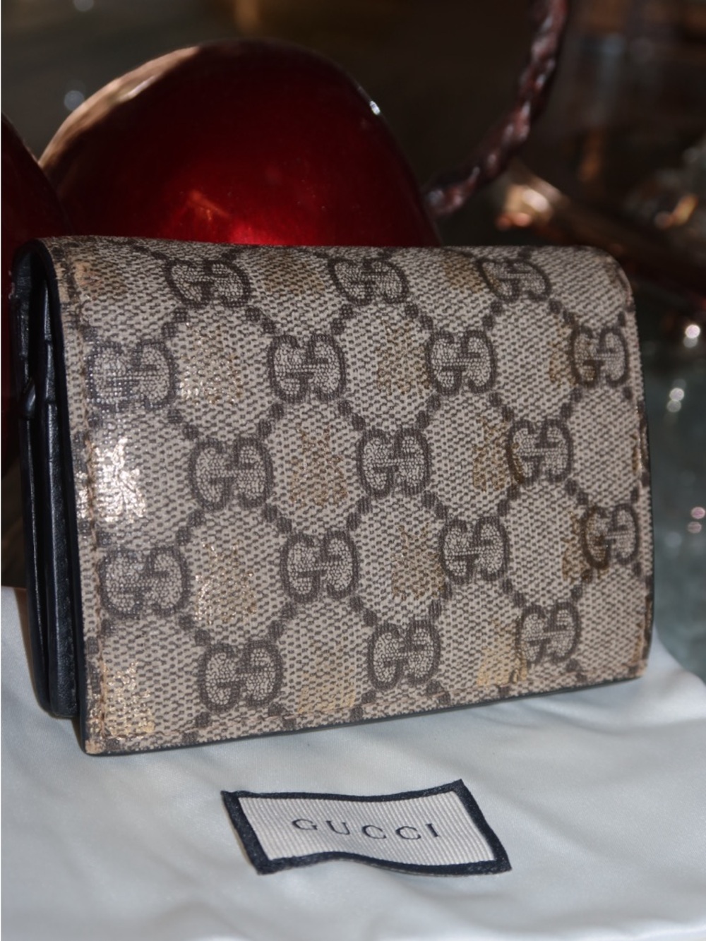 Gucci Animalier Bee GG Monogram Wallet - Picture 3 of 16